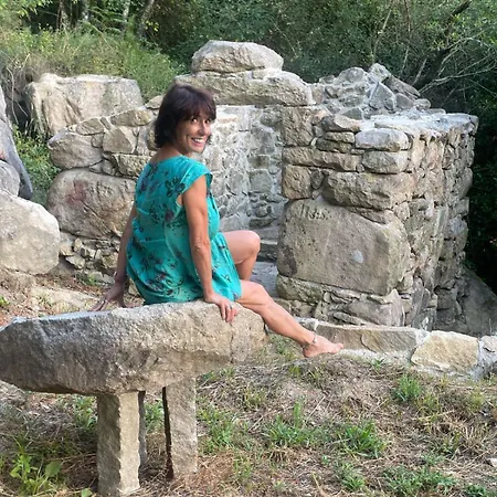 Nascente Place In Nature Next To A Waterfall